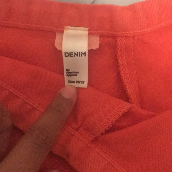 Denim light orange shorts from American Apparel - Picture 6 of 8